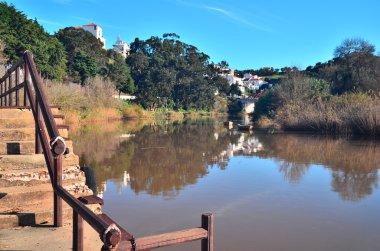 River of village of Odemira, Portugal clipart