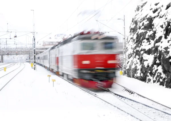 Comboio vermelho — Fotografia de Stock