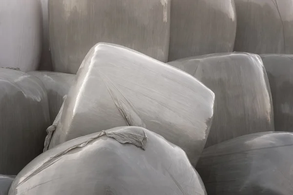 Saman balya plastik — Stok fotoğraf