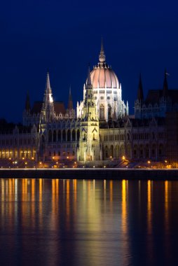 The Parliament building in Budapest clipart