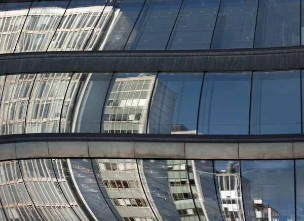 Reflected office buildings — Stock Photo, Image