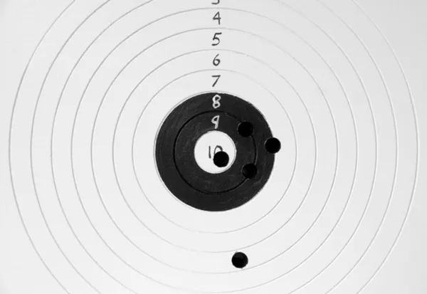 Target with bullet holes — Stock Photo, Image