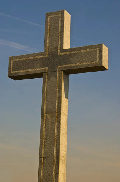 Хрест силует — стокове фото