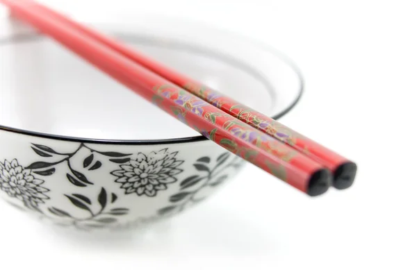 Chopsticks on bowl — Stock Photo, Image