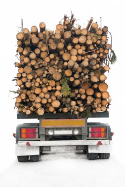 Timber truck clipart