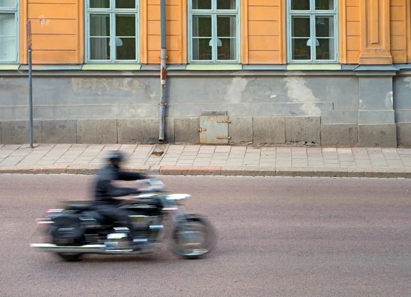 Motocicleta brurred — Fotografia de Stock