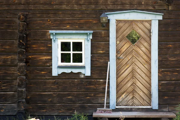 Fachada de la cabina de madera — Foto de Stock
