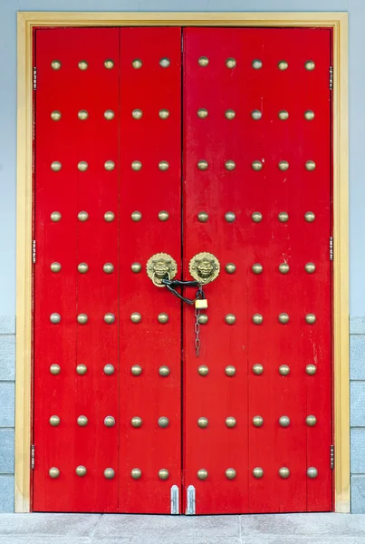 Chiński czerwony drzwi — Zdjęcie stockowe