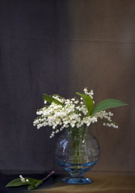 Still life with lily-of-the-valley clipart