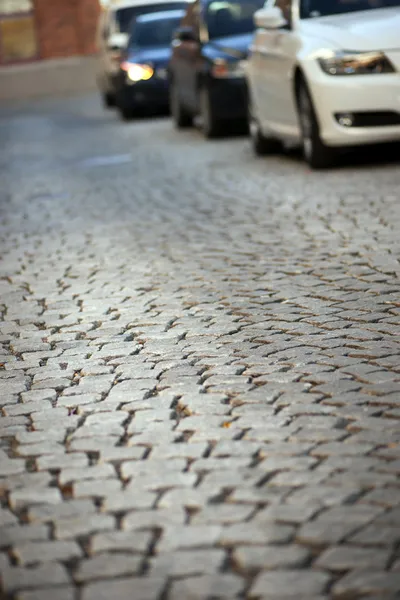 Stret with cobblestones — Stock Photo, Image
