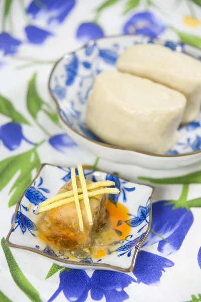 Mantou och tofu — Stockfoto