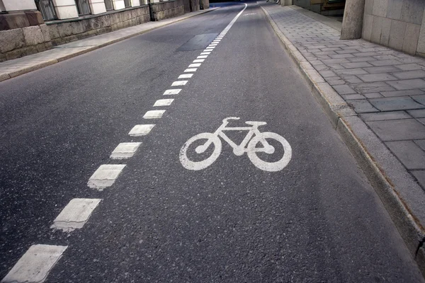 Bicucle lane — Fotografia de Stock