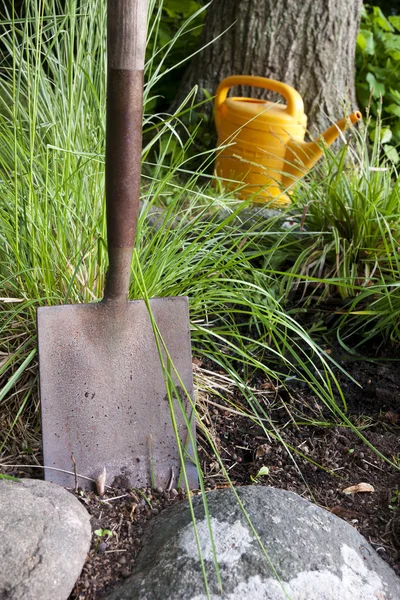 Ogrodnictwo łopatę — Zdjęcie stockowe