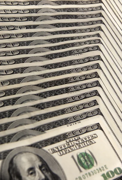 Hundred dollar bills — Stock Photo, Image