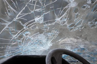Smashed windshield clipart