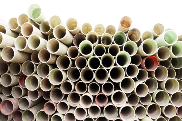 Pila de tubos de plástico — Foto de Stock