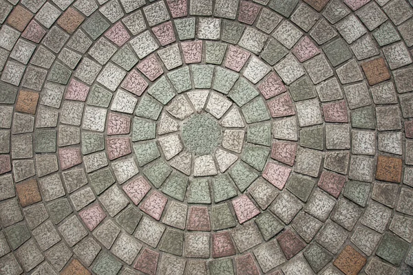 Circuilar cobblestone pattern — Stock Photo, Image