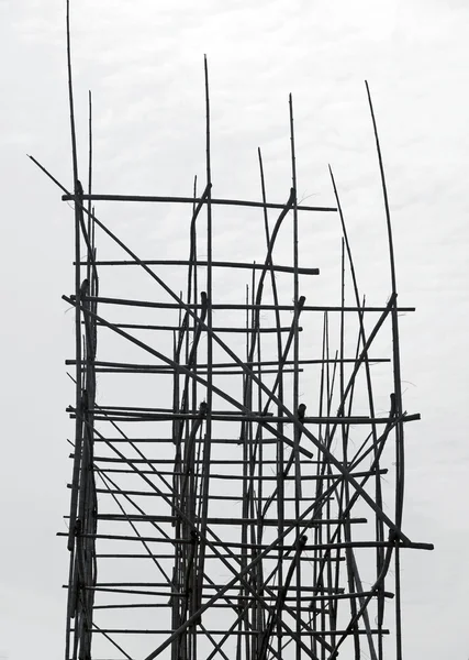 Andaimes de bambu — Fotografia de Stock