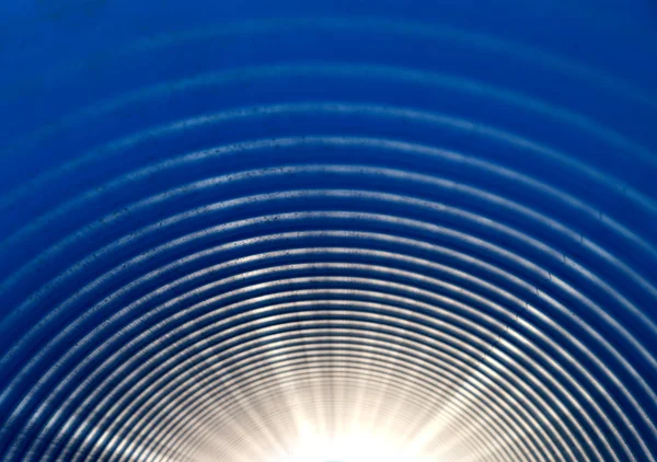 Niebieski rur z tworzyw sztucznych — Zdjęcie stockowe