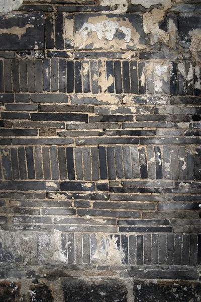 Siyah Tuğla Duvar — Stok fotoğraf