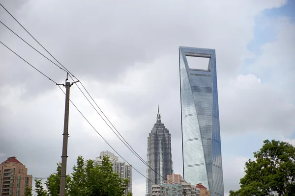 Shanghai centro financiero mundial — Foto de Stock