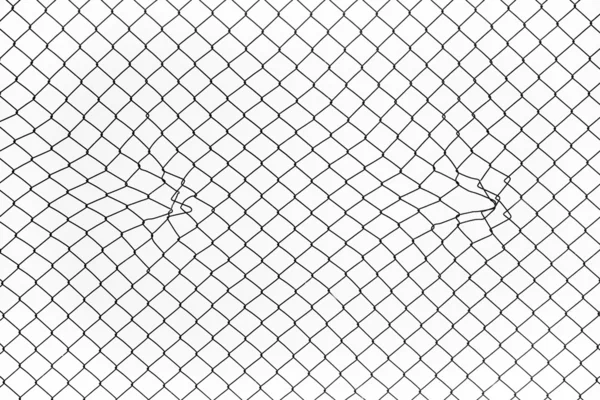 铁丝网围墙 — 图库照片
