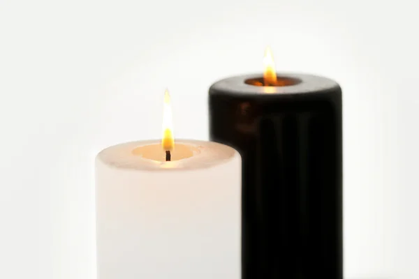 Two candles — Stok fotoğraf