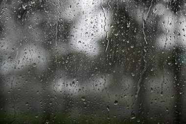 Window with raindrops clipart