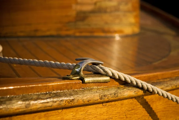 Cuerda en un barco — Foto de Stock