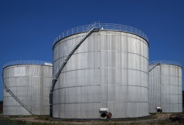 Three silos clipart