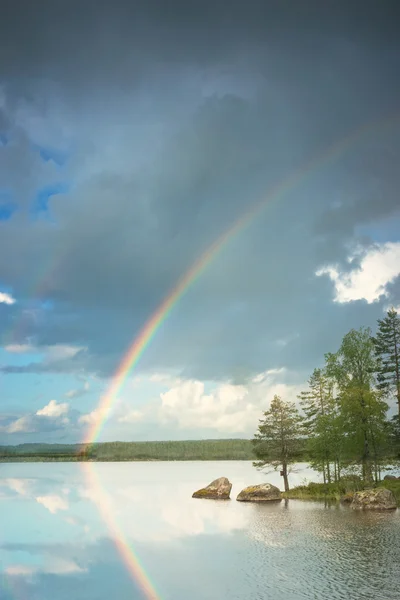 Capre z rainbow — Zdjęcie stockowe