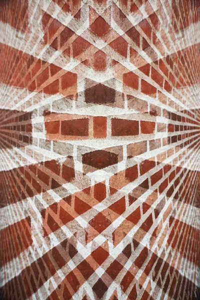 Абстрактная красная кирпичная стена — стоковое фото