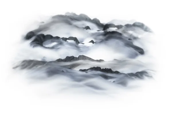 Abstract foggy winter landscape — Stock Photo, Image