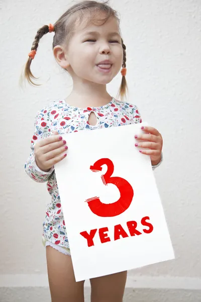 아이가 3 살 — 스톡 사진