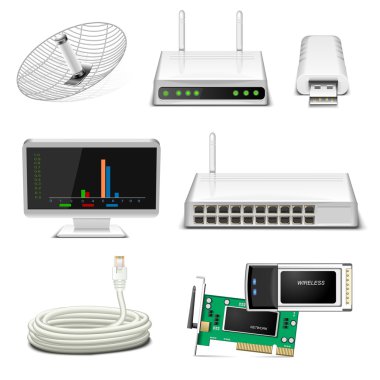 Network hardware icon clipart