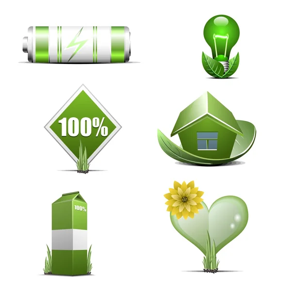 Зеленая энергия и экология — стоковый вектор