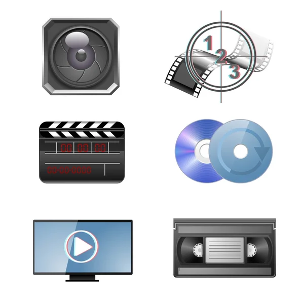 Video objects — Stock Vector