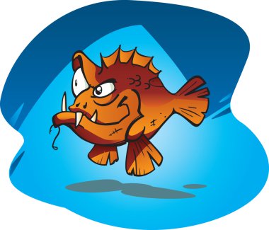 Sneaky Red Bass clipart