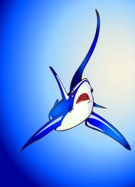 Tiburón Thresha — Vector de stock
