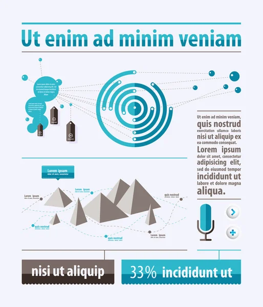 Elemen infografis - Stok Vektor