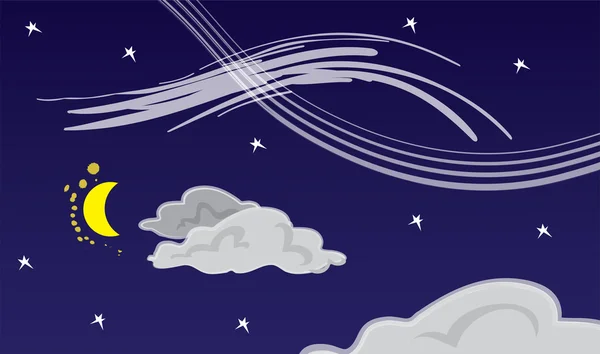 Ciel nocturne Résumé — Image vectorielle