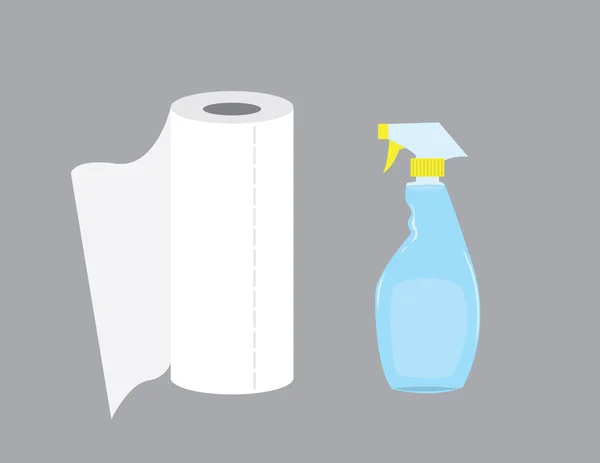 Reinigungssprühflasche — Stockvektor