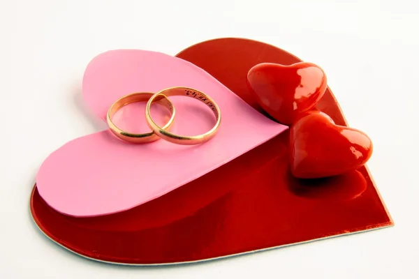 Symboler för kärlek och äktenskap — Stockfoto