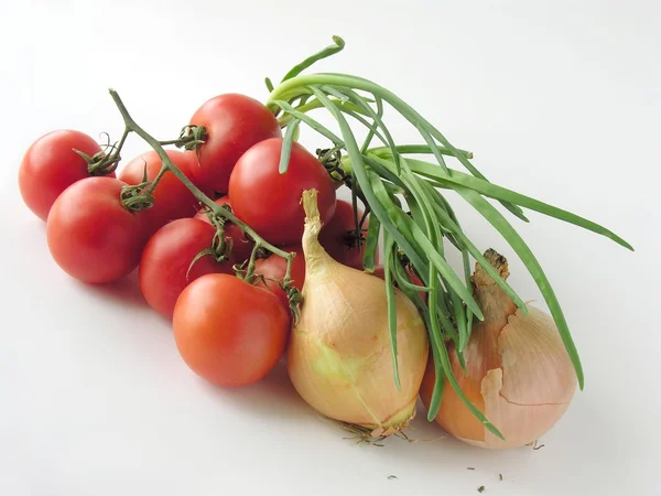 Tomat dan bawang — Stok Foto