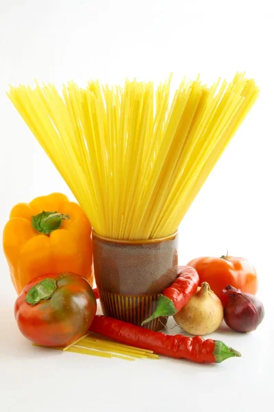 stock image Spaghetti pasta and vegetable