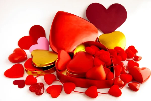 Verhaal van de liefde en de dag van Valentijnskaarten — Stockfoto