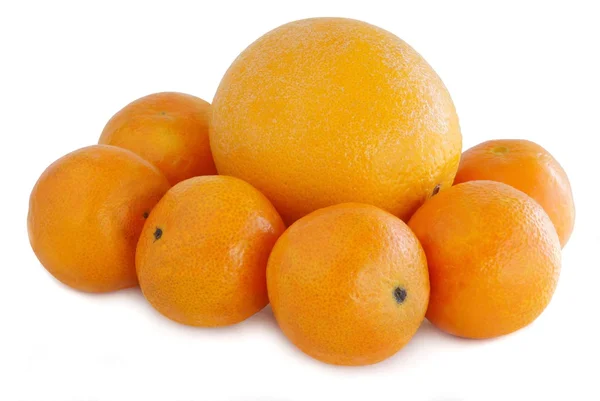 Toranjas e mandarinas — Fotografia de Stock