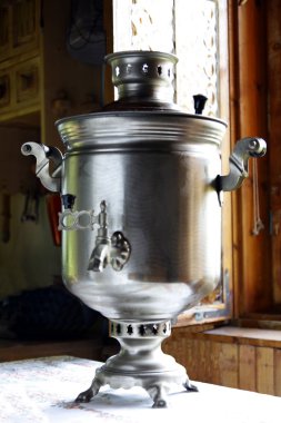 Rus dishware semaver boilling su için