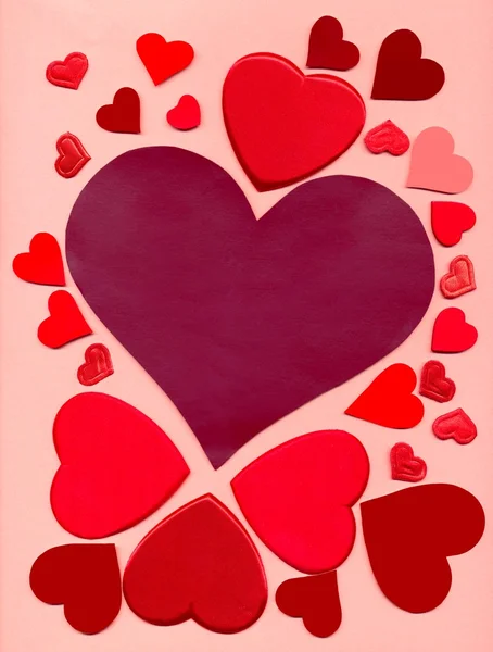 Листівка з привітання для святкування Дня Валентина — стокове фото