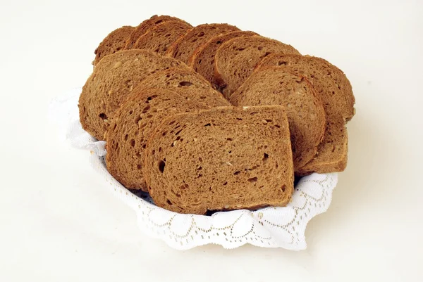 Kromki chleba graham pełnoziarnistych — Zdjęcie stockowe